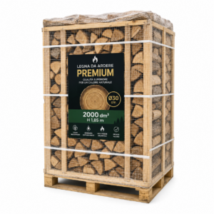 Legna da Ardere Premium in Pallet Ø30 – 2000 dm³ – H 1,85 m