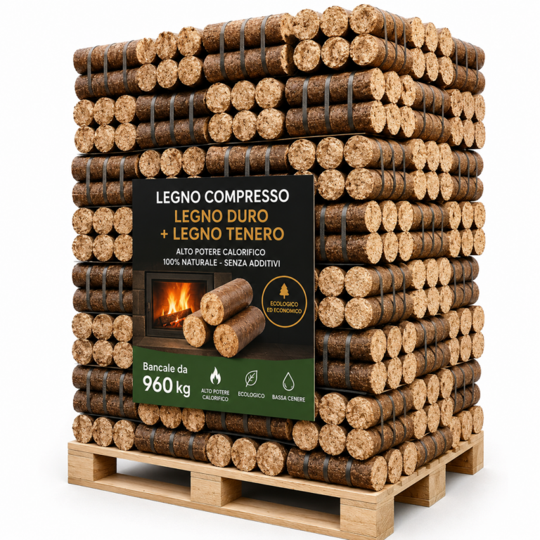 Legno compresso – Legno duro + legno tenero – Bancale da 960 kg
