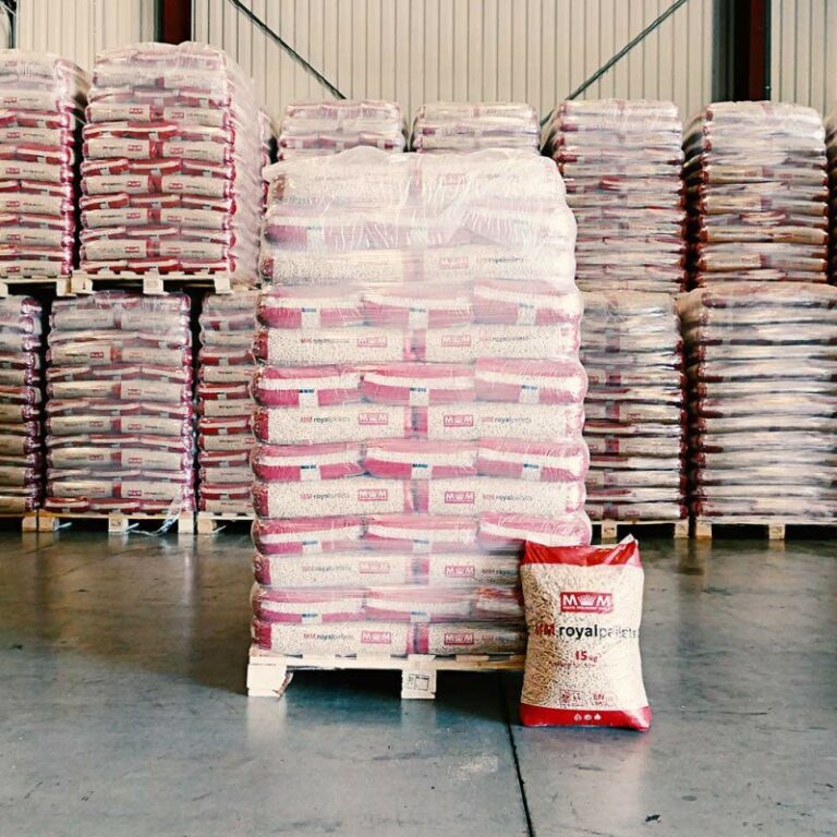 MM ROYAL – Bancale di pellet con 78 sacchi in plastica