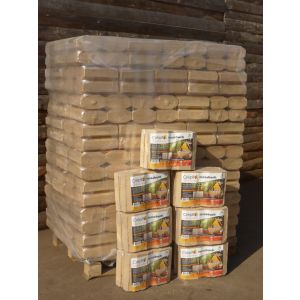 Pallet di Tronchetti di Legno Pressato CREPITO “TECSABUCH”