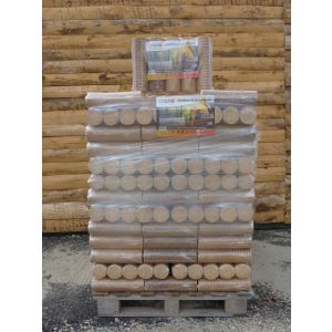 Pallet di Tronchetti di Legno Pressato CREPITO