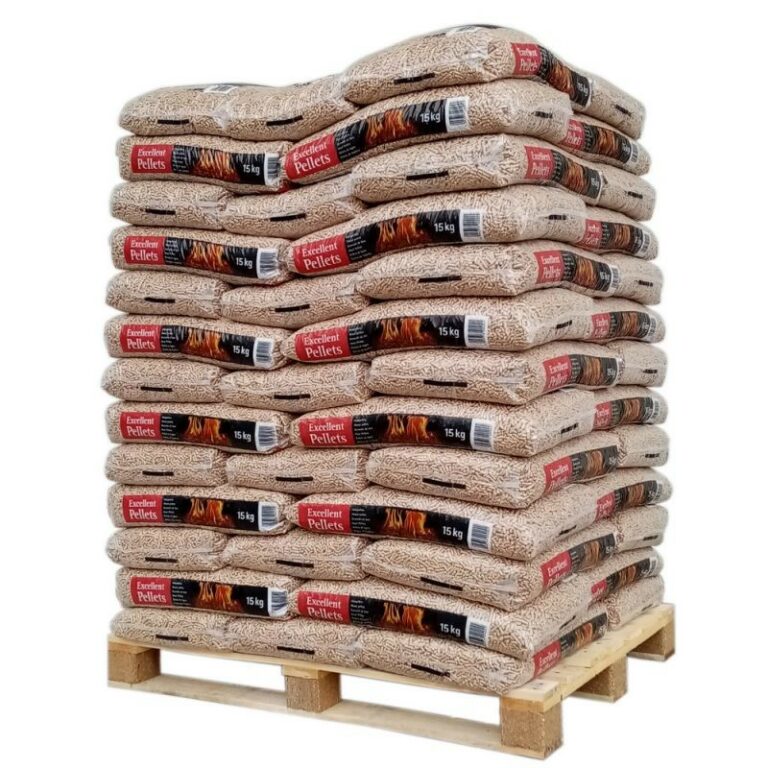 Pellet Excellent Pellets – Bancale con 65 sacchi da 15 kg ciascuno