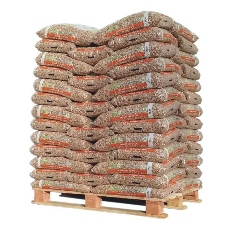 Pellet Mill Wood Energy – Bancale con 65 sacchi da 15 kg ciascuno