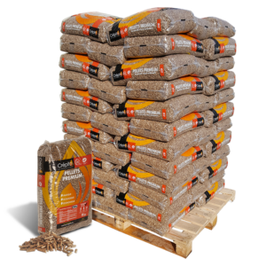 Pellet di Legno CREPITO® Premium – Pallet da 72 Sacchi da 15 kg